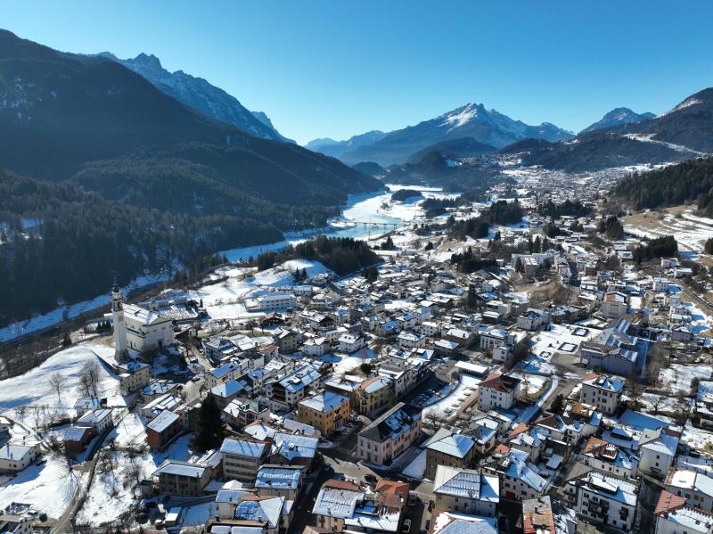 Vista di Domegge di Cadore, Belluno (32040)