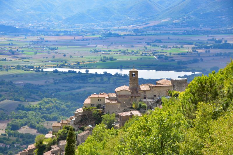 Vista di Poggio Bustone, Rieti (02018)